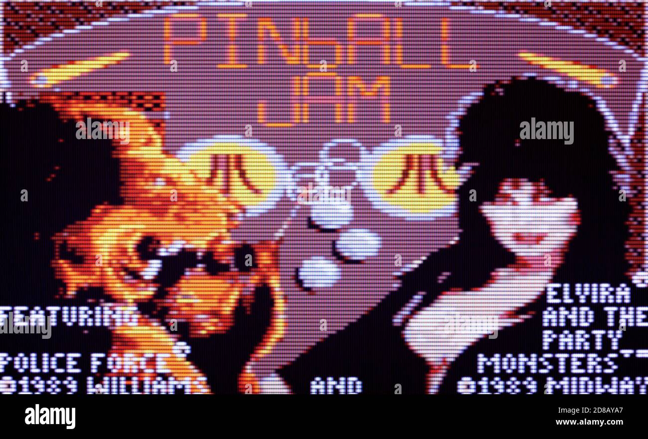Pinball Jam - Atari Lynx Videogame - Editorial use only Stock Photo
