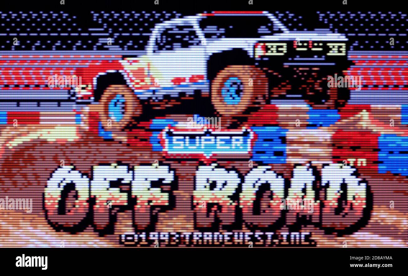 Super Off Road arcade game - Fonts In Use