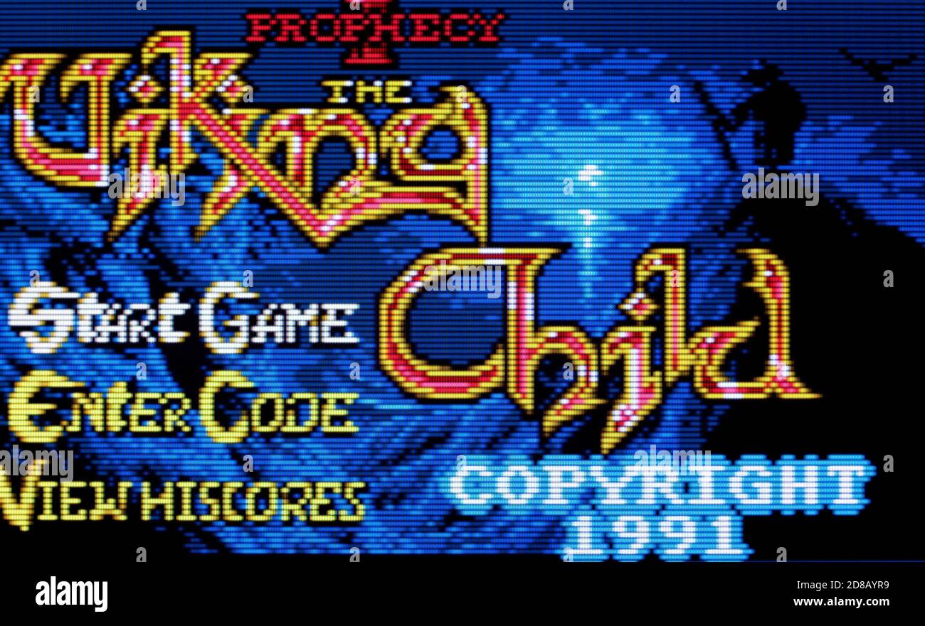 The Viking Child - Atari Lynx Videogame - Editorial use only Stock Photo