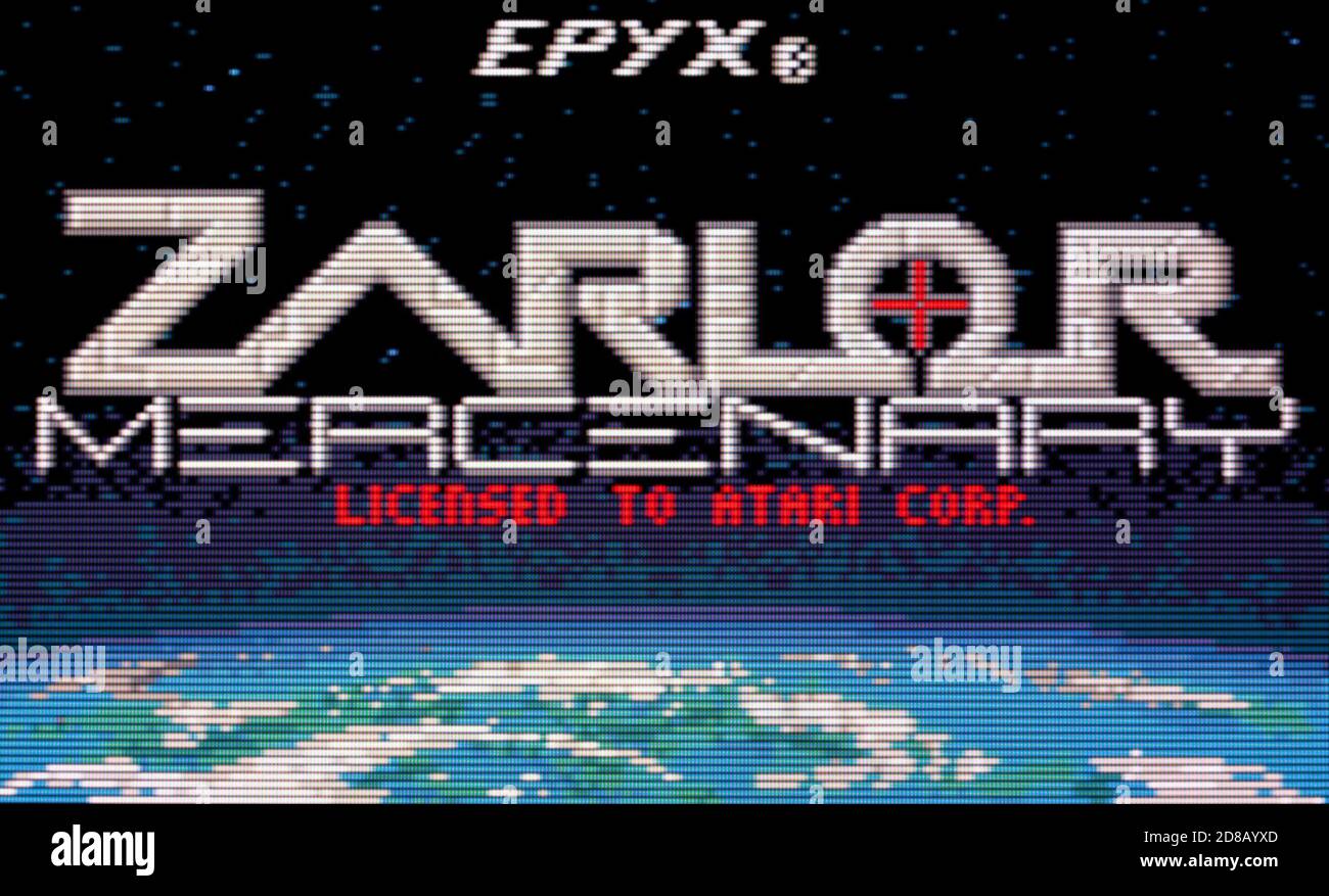 Zarlor Mercenary - Atari Lynx Videogame - Editorial use only Stock Photo