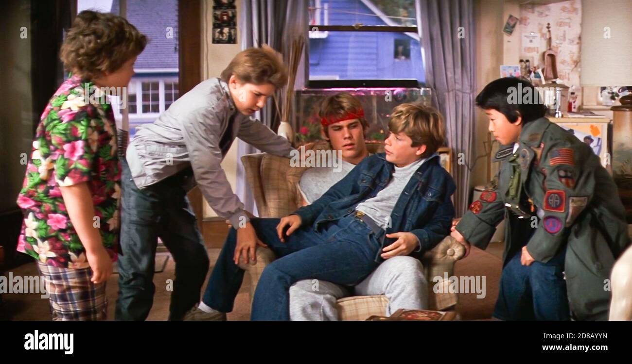 USA. Josh Brolin , Sean Astin , Ke Huy Quan , Corey Feldman and Jeff