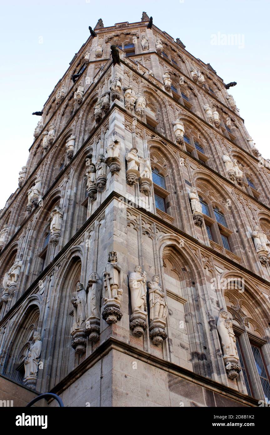 Turm des historischen Rathauses, Köln, Nordrhein-Westfalen, Deutschland Stock Photo