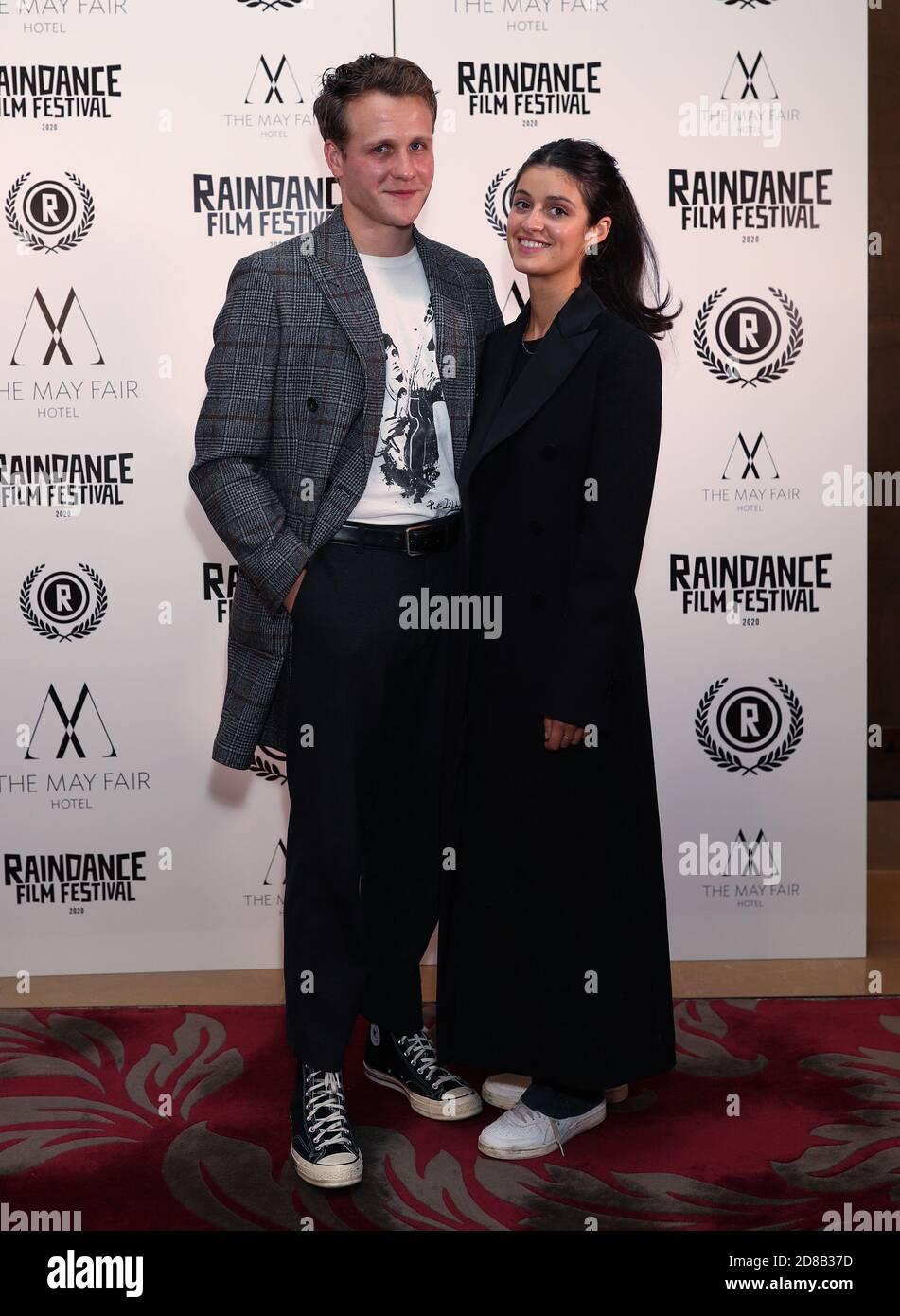 Actor Josh Dylan and Anya Chalotra arriving for the gala UK Premiere