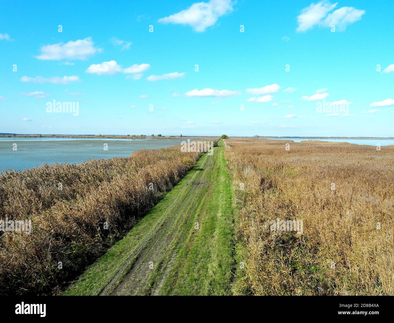 Hortobágy fishponds, Hortobágy, Hajdú-Bihar County, Hungary, Magyarország, Europe, Hortobágy National Park Stock Photo