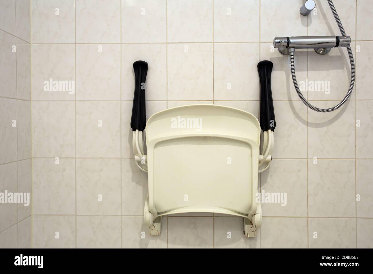 Shower seat wall mounted for disabled person or elderly, shower for