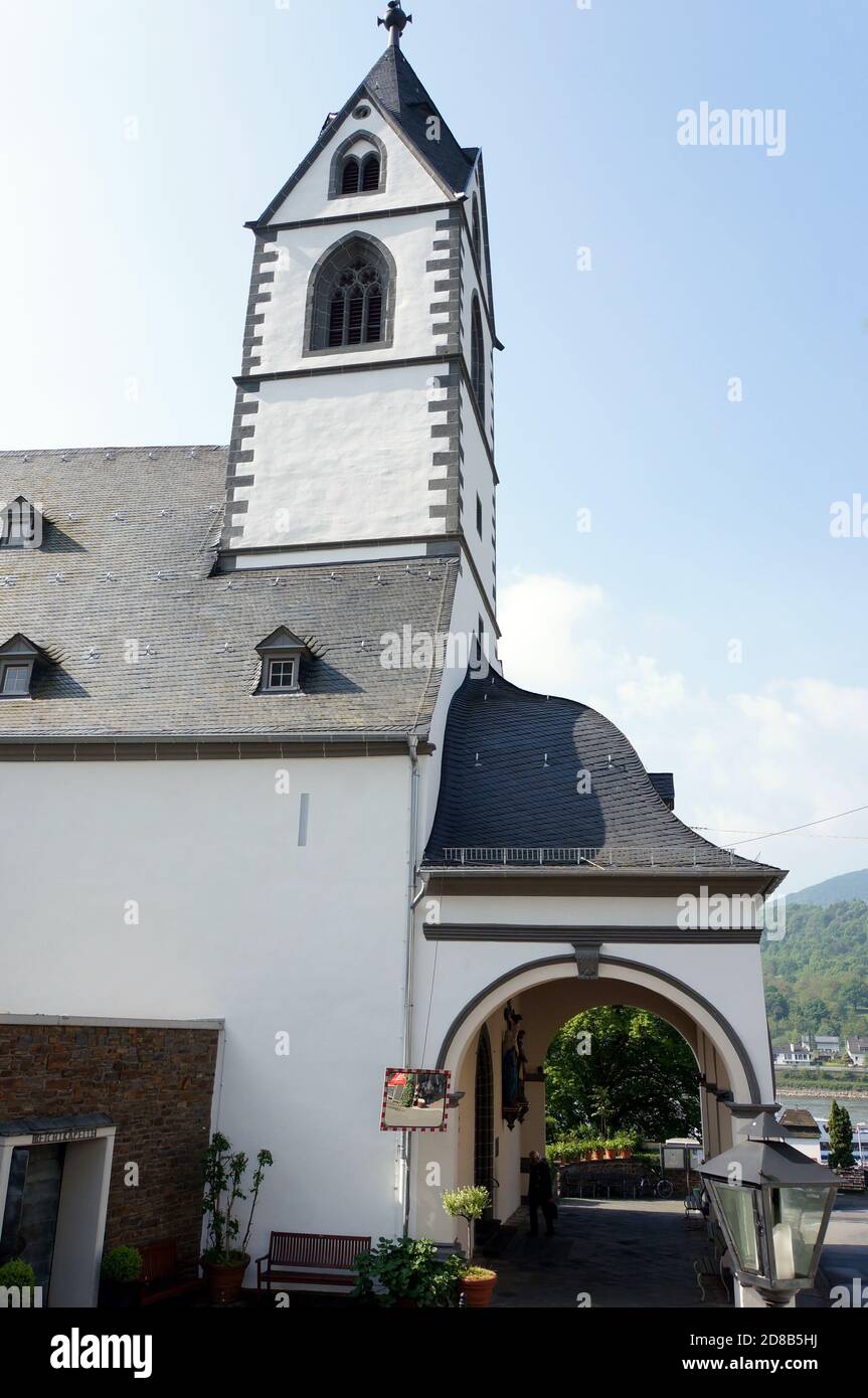 Marien-Wallfahrtskirche in Kamp-Bornhofen Stock Photo