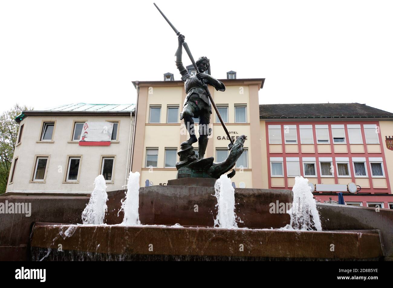 Georgsbrunnen, Kirn, Rheinland-Pfalz, Deutschland Stock Photo