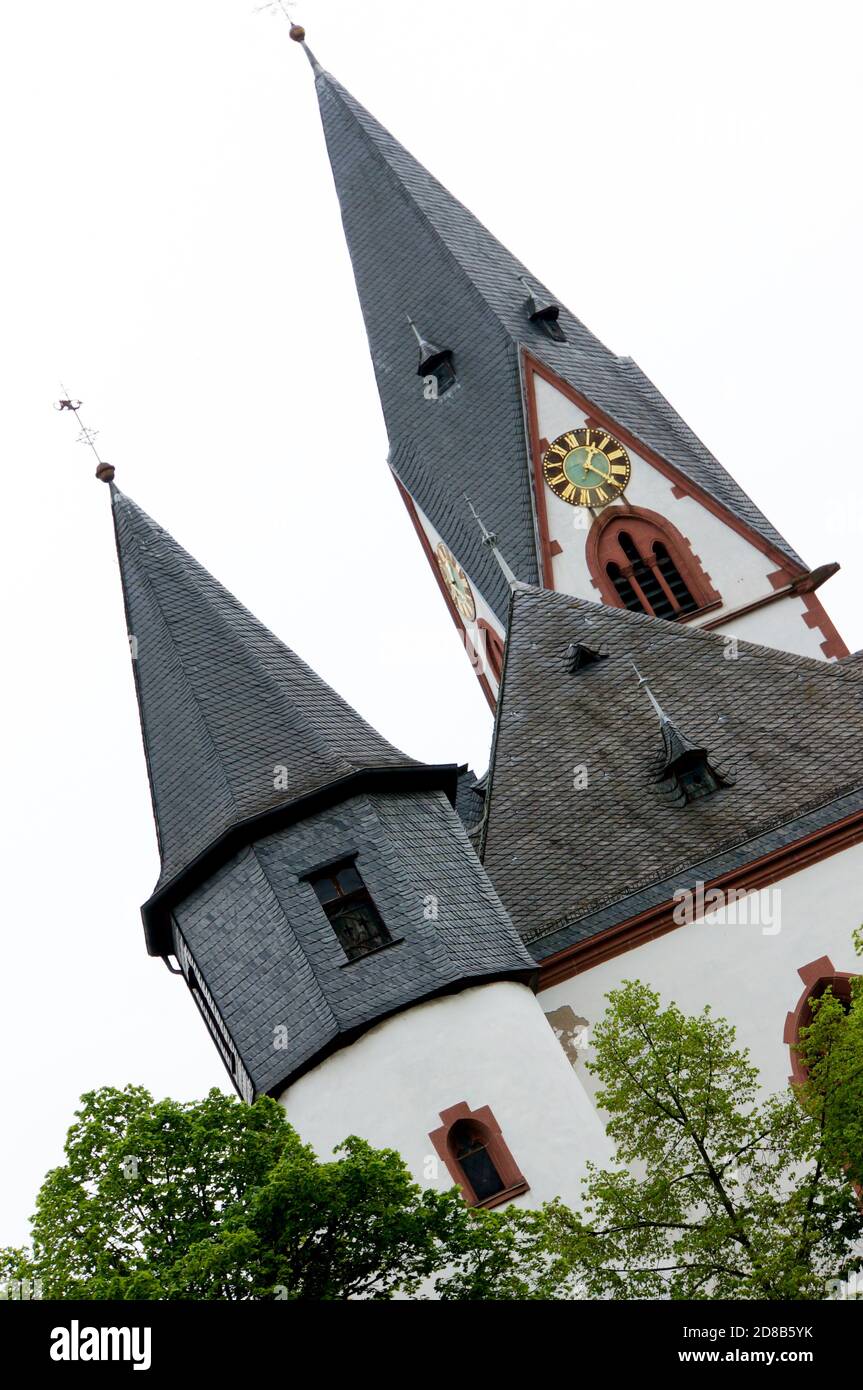 evangelische Pfarrkirche, Kirn, Rheinland-Pfalz, Deutschland Stock Photo