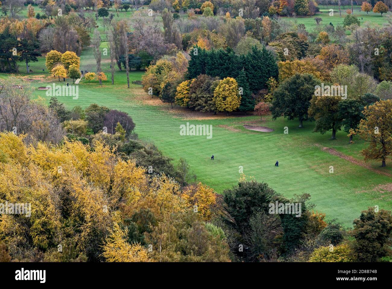 Prestonfield Golf Club in Autumn taken from Queens Drive, Edinburgh,  Scotland, UK Stock Photo - Alamy