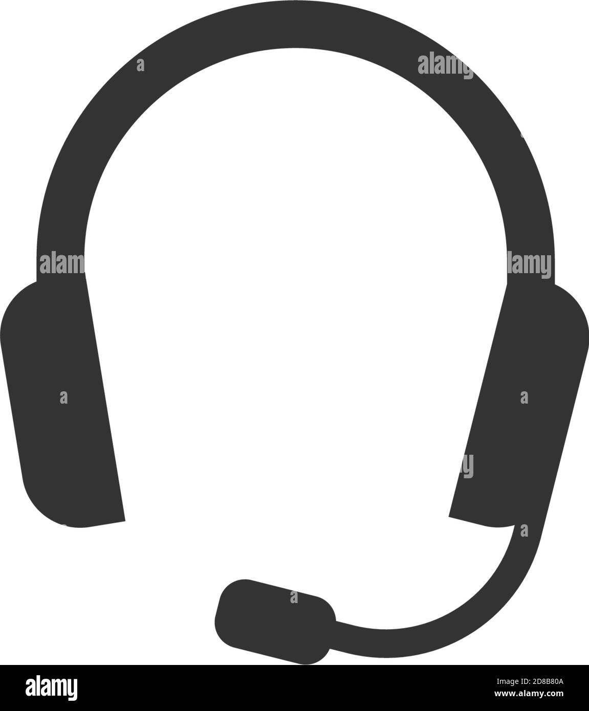Headset icon flat design vector Stock Vector Image & Art Alamy