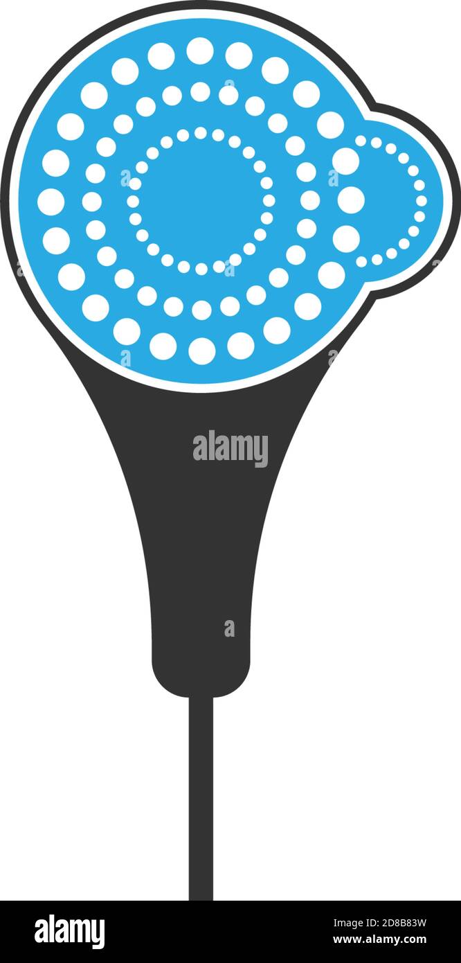 Earphone, earbuds icon flat design vector Stock Vector