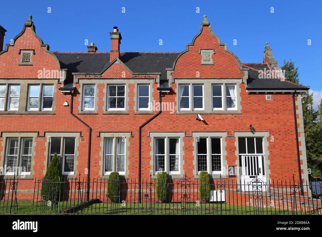 Former Police Station, County Buildings, High Street, Llandrindod Wells, Radnorshire, Powys, Wales, Great Britain, United Kingdom, UK, Europe Stock Photo