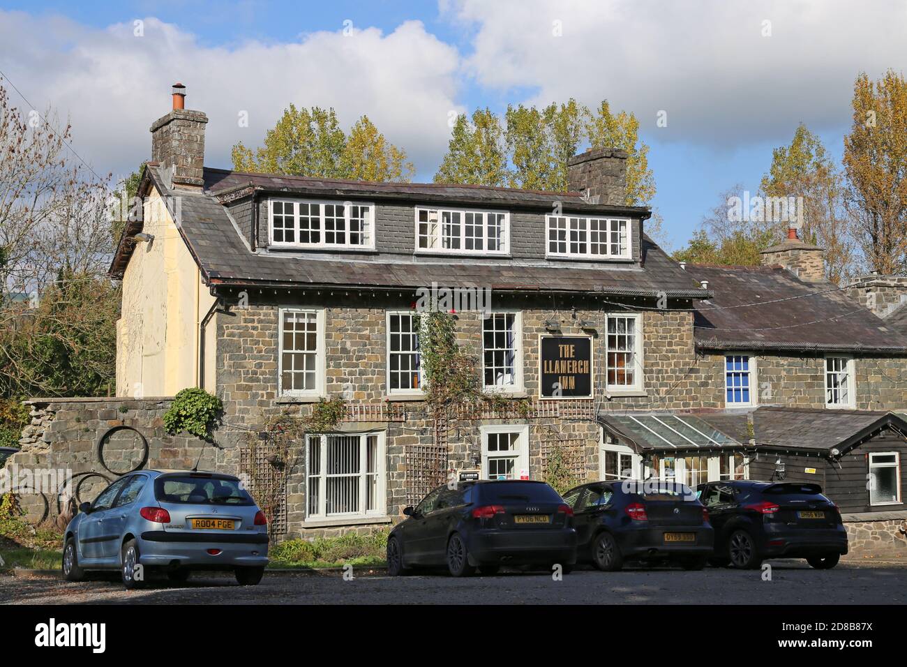 Llanerch Inn, Llanerch Lane, Llandrindod Wells, Radnorshire, Powys, Wales, Great Britain, United Kingdom, UK, Europe Stock Photo