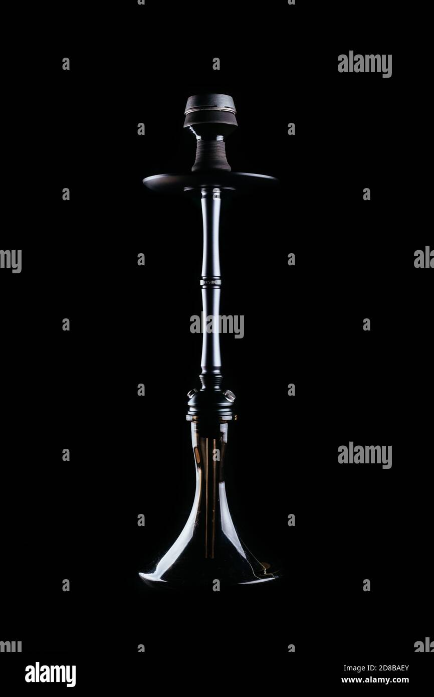 handmade hookah on a black background Stock Photo - Alamy