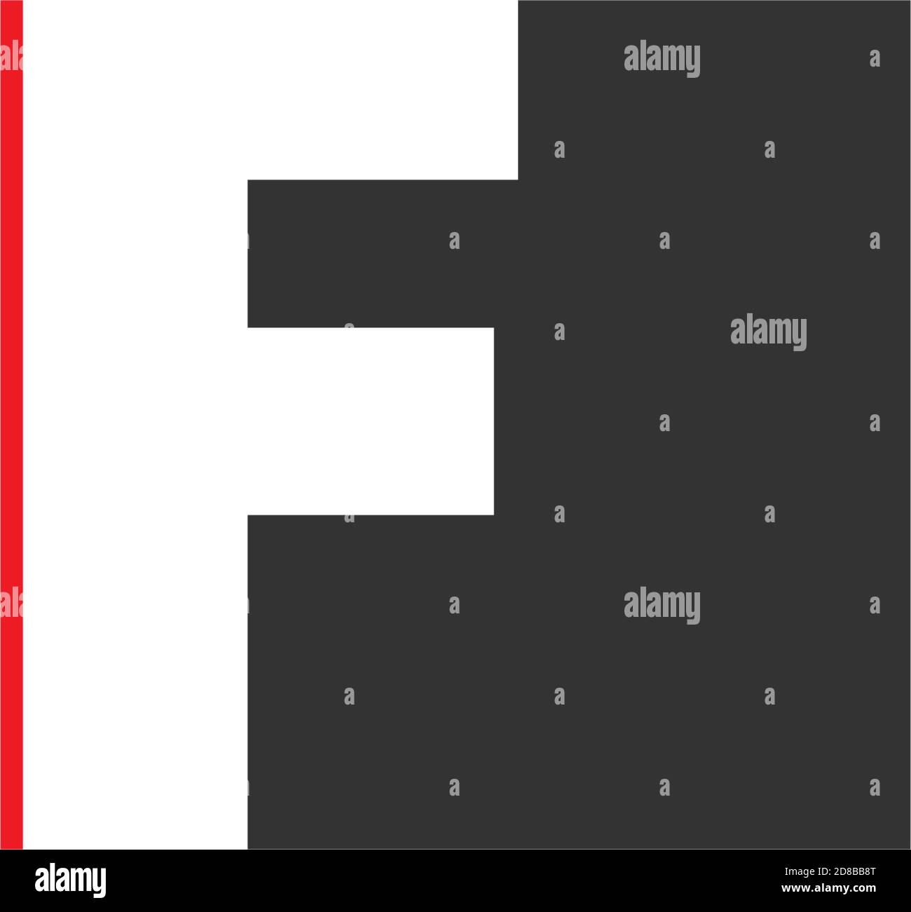 Letter F on square design concept Stock Vector Image & Art - Alamy