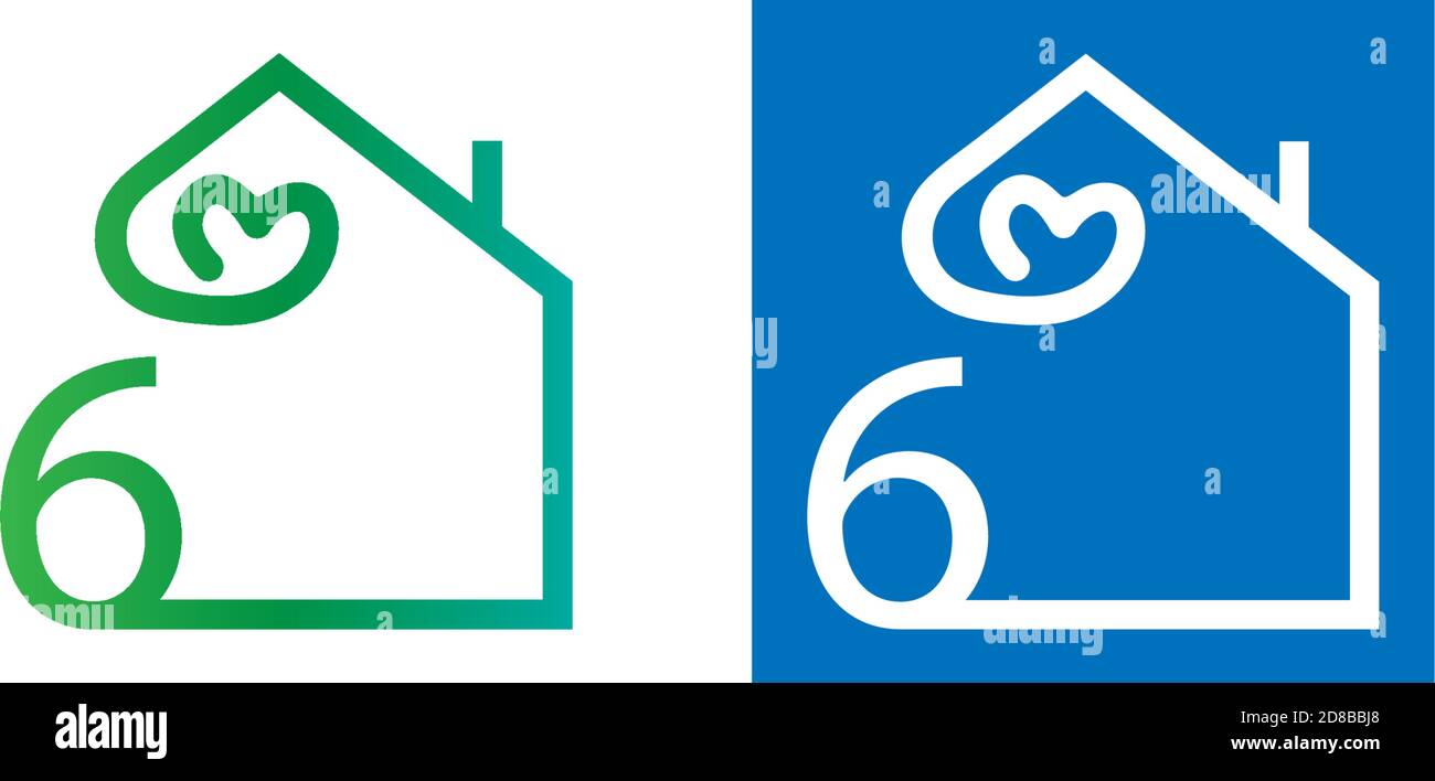 Modern sign house number Stock Vector Images - Alamy