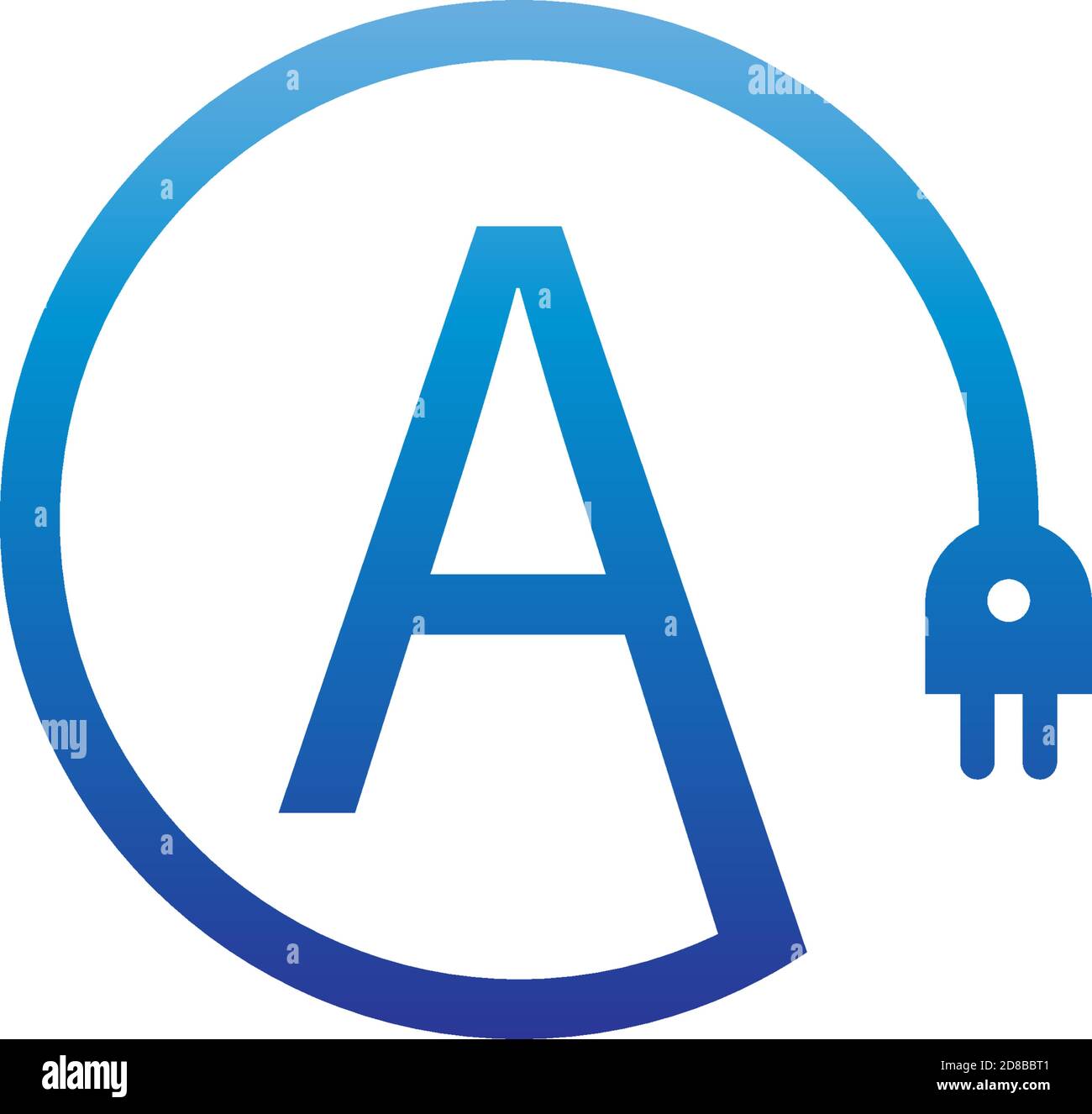 Power cable forming letter A logo icon Stock Vector Image & Art - Alamy