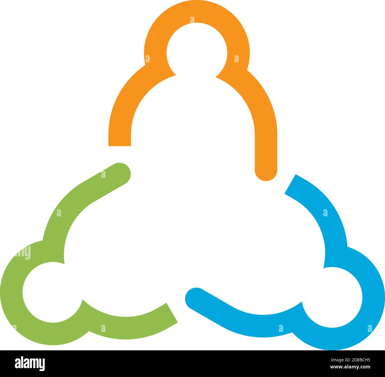 Collection Of People Icons In Circle - Vector Concept Engagement ...