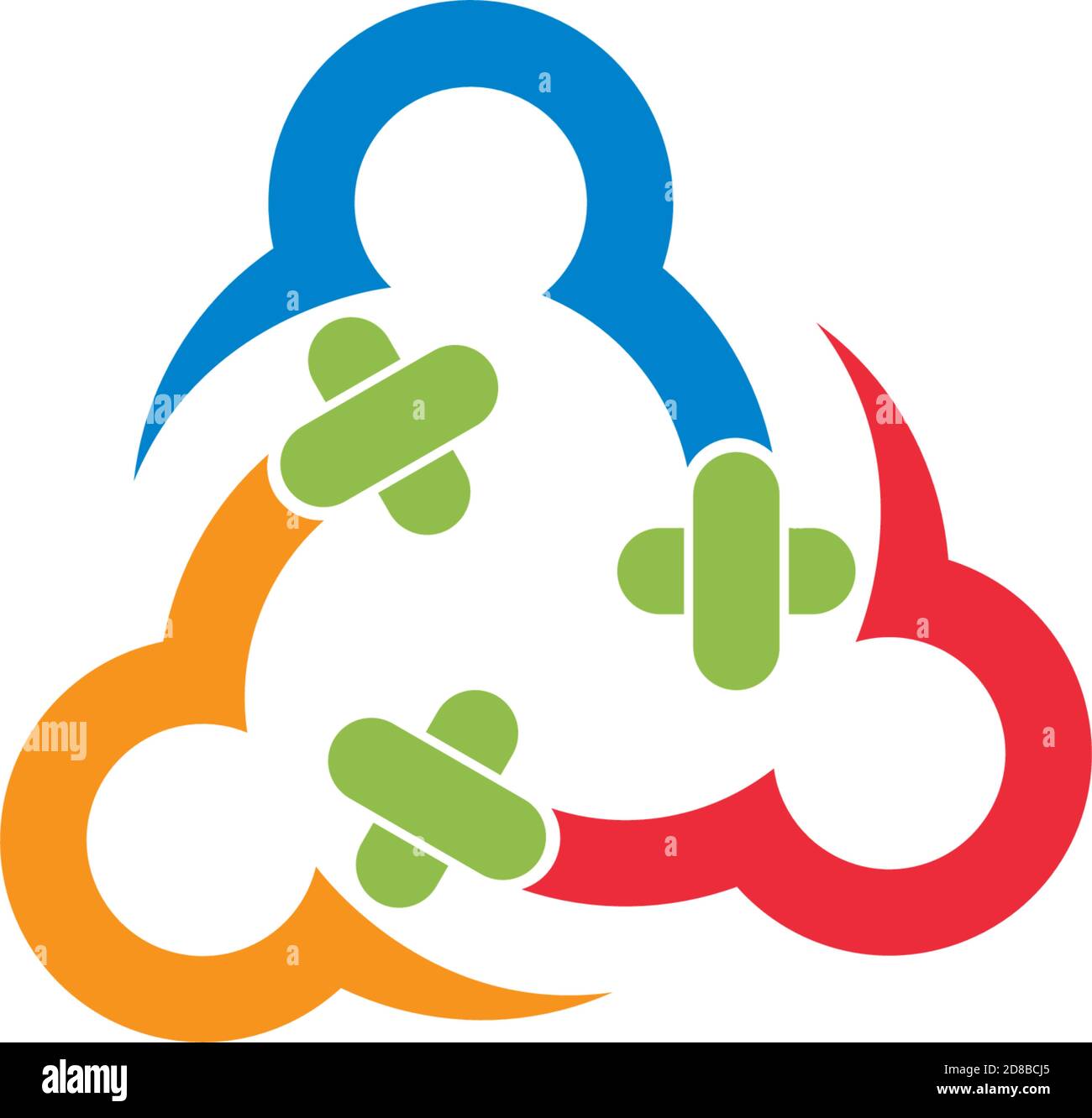 Collection Of People Icons In Circle - Vector Concept Engagement ...
