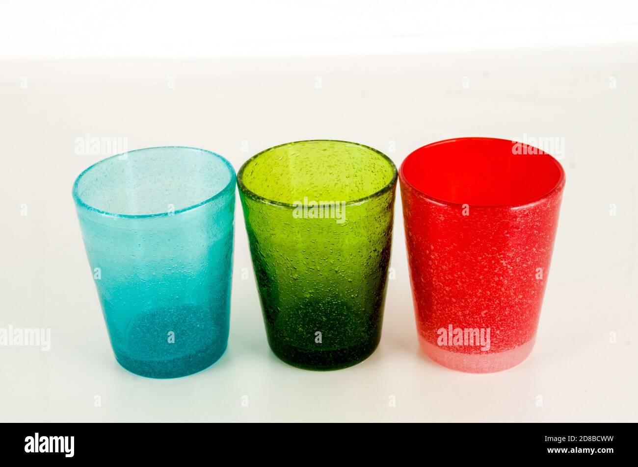 Modern color glass vases Stock Photo Alamy