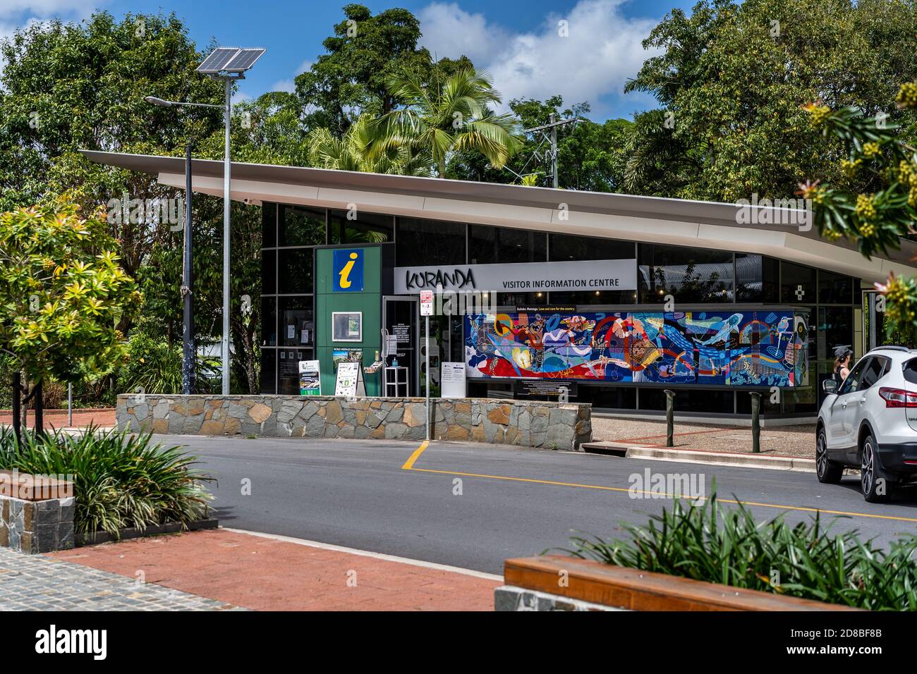 Tourist Information Centre in the heart of Kuranda Village, Atherton Tablelands, North Queensland, Australia Stock Photo