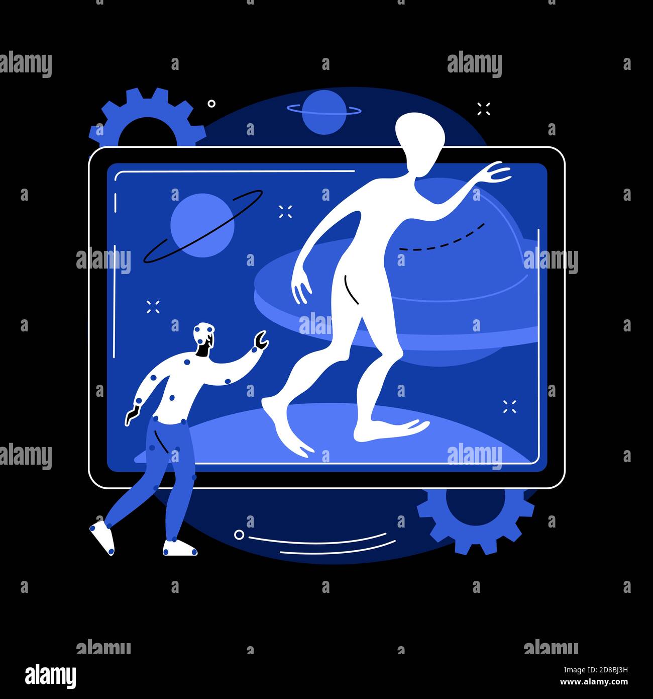 Special effects design abstract concept vector illustration Stock