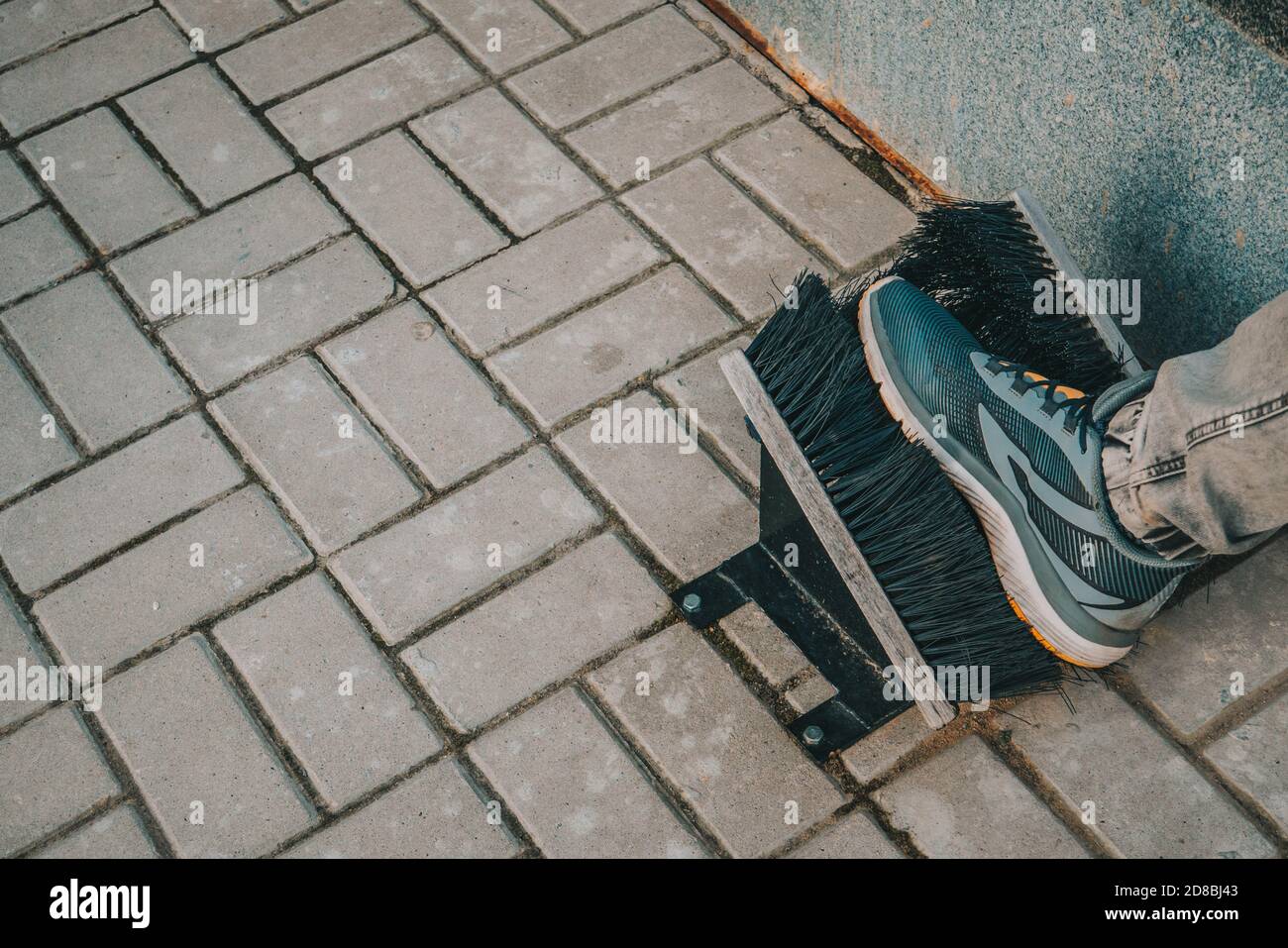 Two brushes for cleaning shoes Stock Photo Alamy