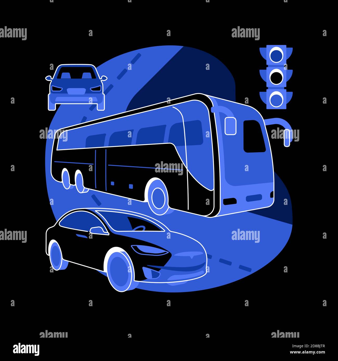 Surface transport abstract concept vector illustration Stock Vector ...
