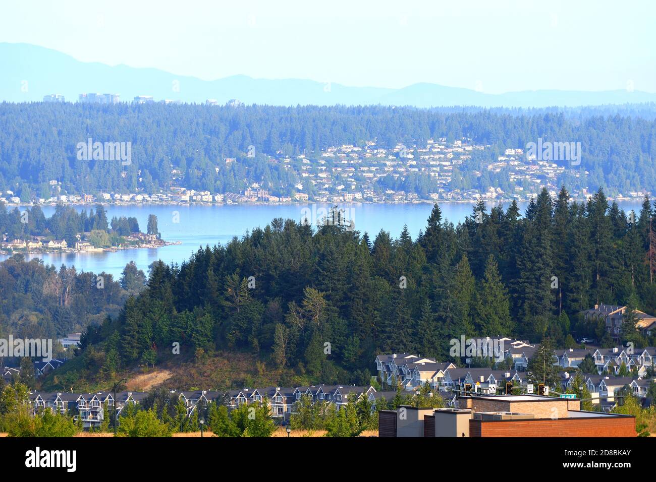 Lake Sammamish view from Issaquah Highlands, WA Stock Photo Alamy
