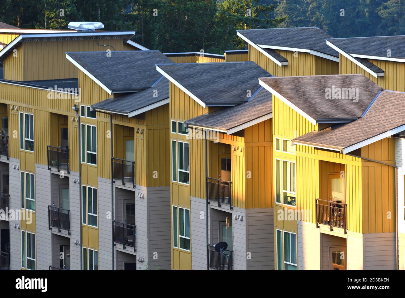Issaquah Highlands Residential Area, Washington-USA Stock Photo