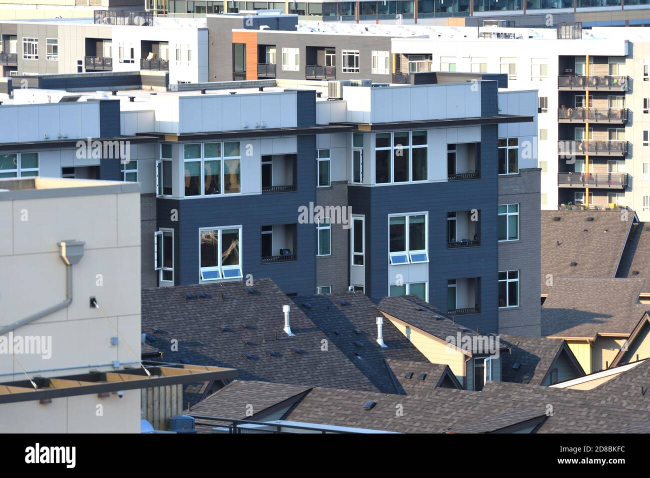 Issaquah Highlands Residential Area, Washington-USA Stock Photo