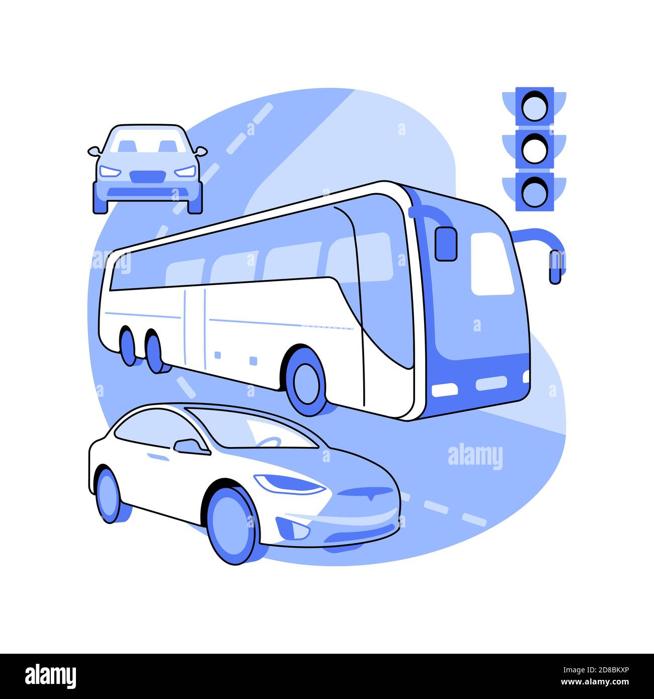 Surface transport abstract concept vector illustration Stock Vector ...