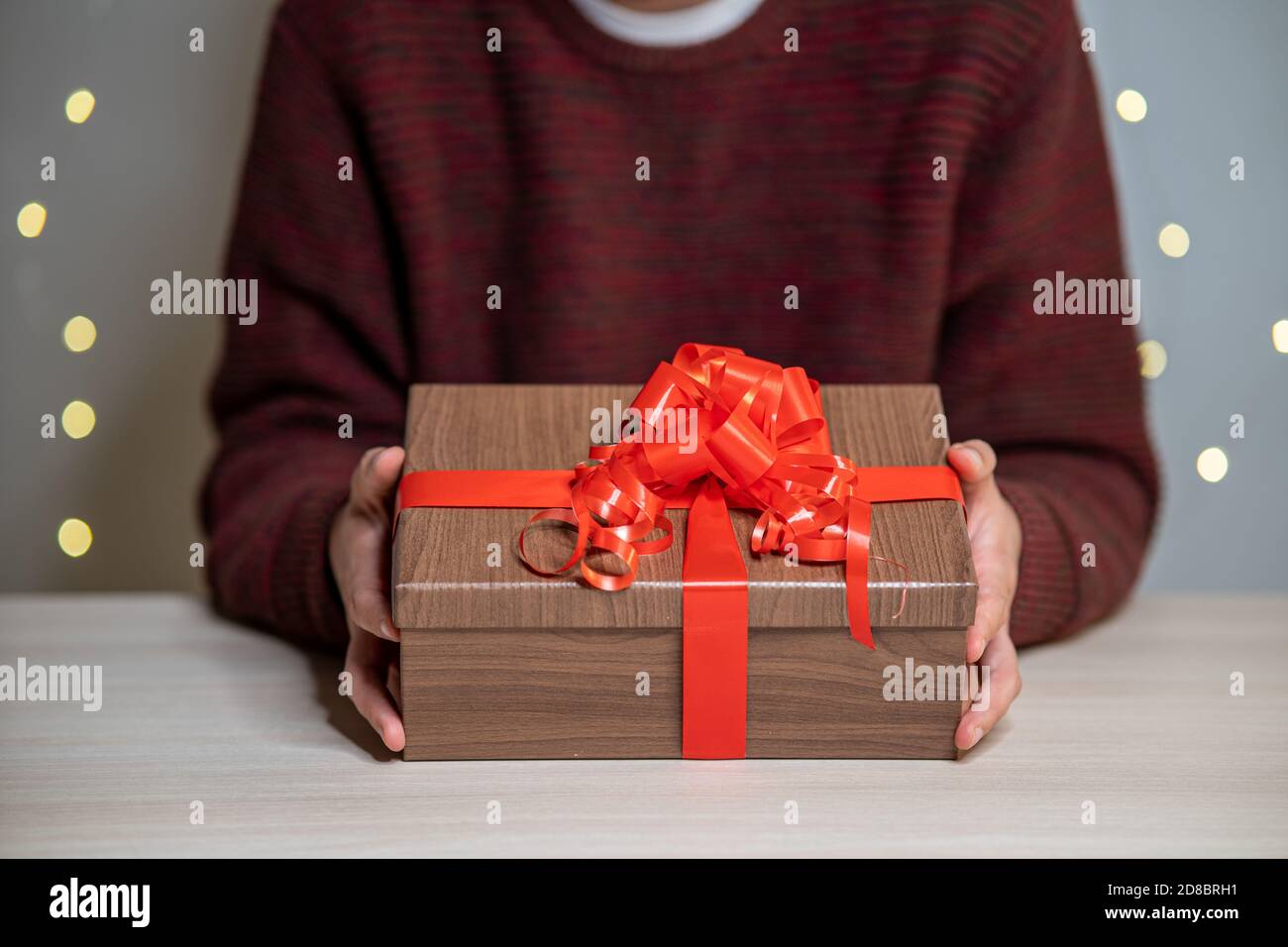 Man red ribbon hi-res stock photography and images - Alamy