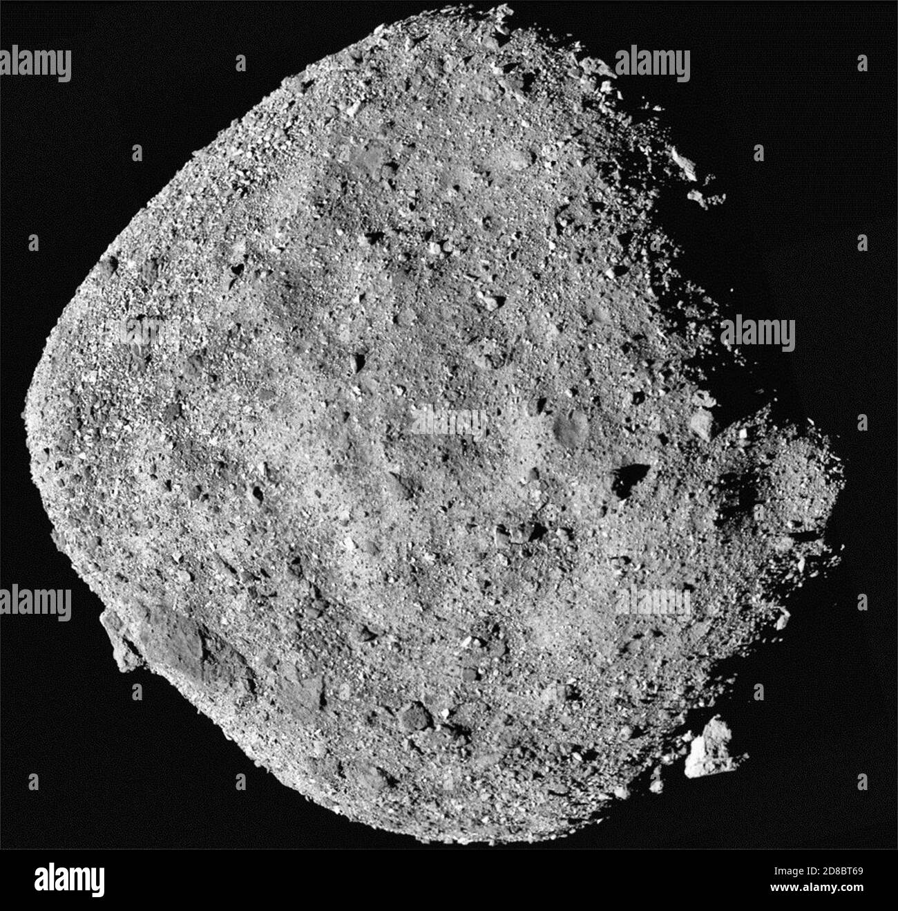 Mosaic image of asteroid Bennu Stock Photo