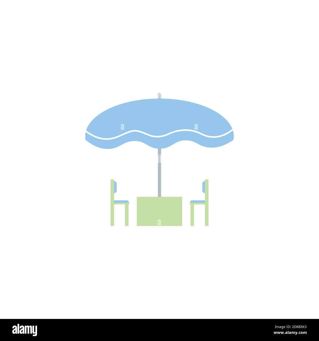 Umbrella Summer Clipart Vector Design Stock Vector