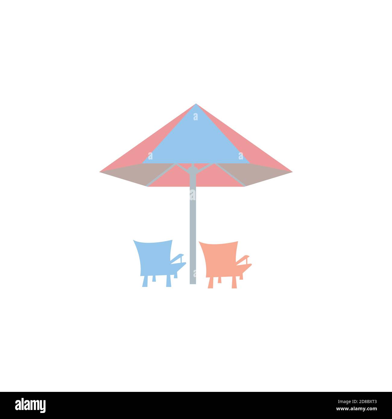 Umbrella Summer Clipart Vector Design Stock Vector