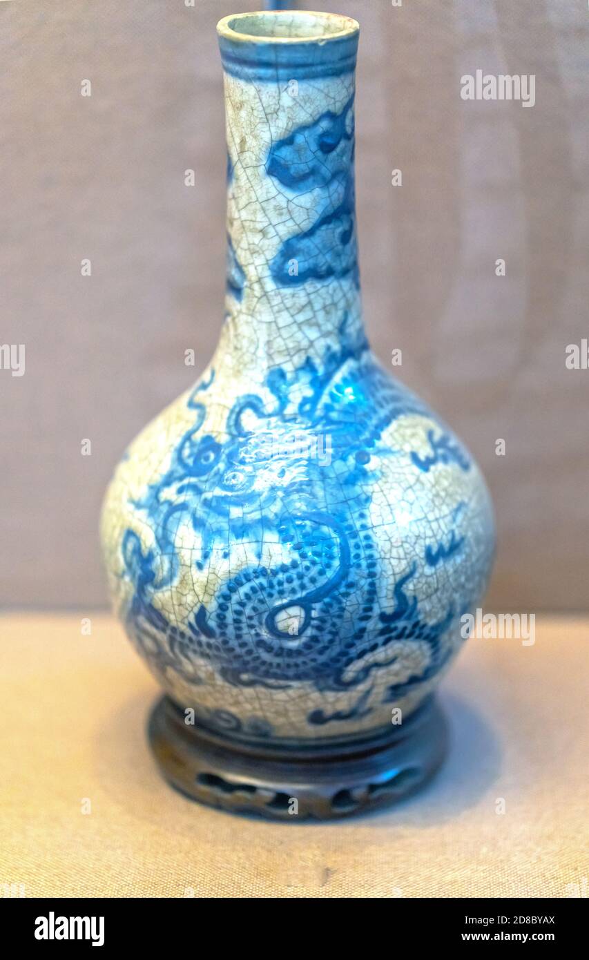 Antique Bat Trang ceramics a traditional Vietnam porcelain 19th century