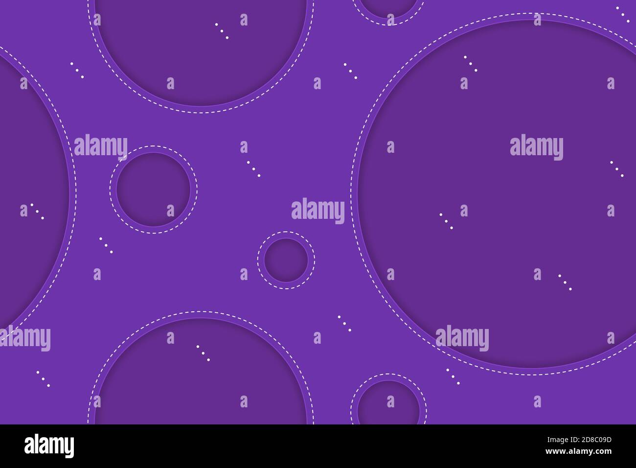 Seamless geometric pattern with circles and dotted lines for simple backgrounds, textures and packaging, banners and posters. Stock Vector