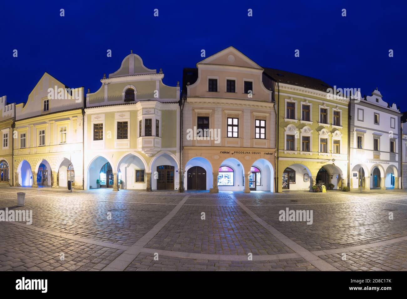 Trebone Downtown in Trebon. This is a historical town in South Bohemian Region ...