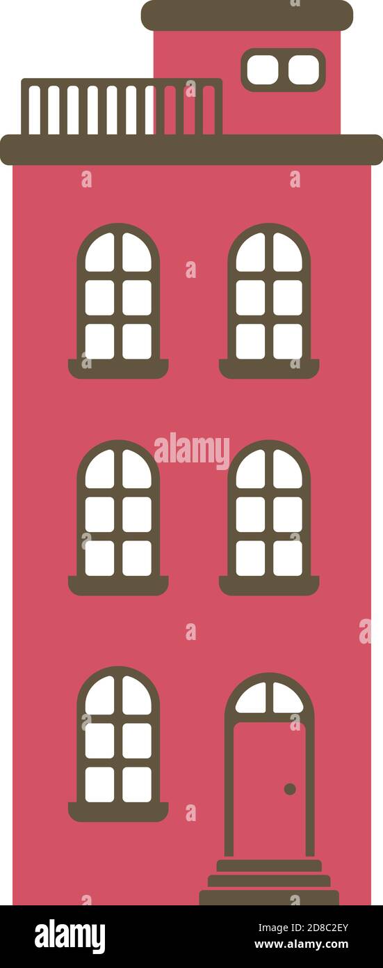 cartoon building / house flat design illustration (front view Stock Vector Image & Art - Alamy cartoon building / house flat design illustration (front view Stock Vector Image & Art - Alamy