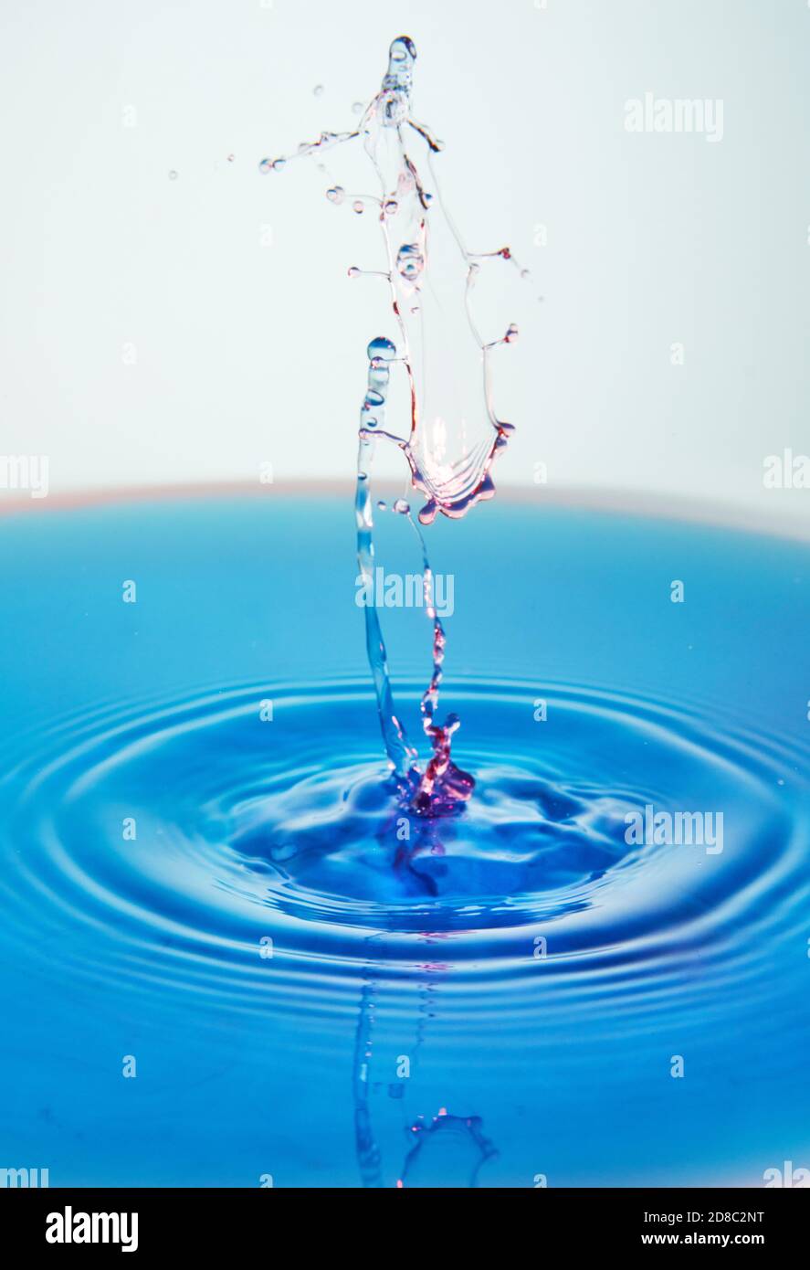 Abstract background of splash of color water, collision of colored ...