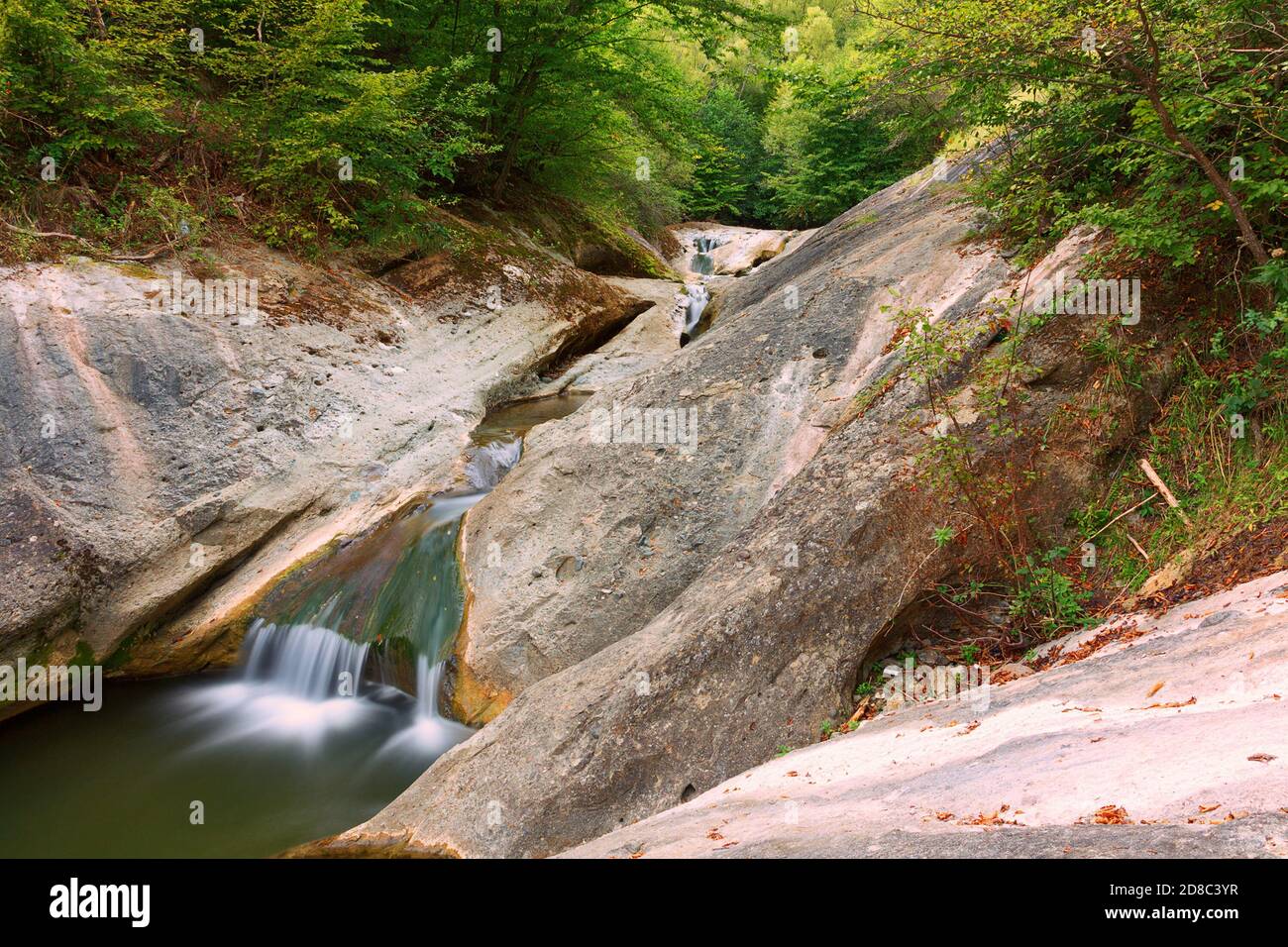 la Gavane rock formation in Apuseni, beautiful natural waterfall Stock Photo