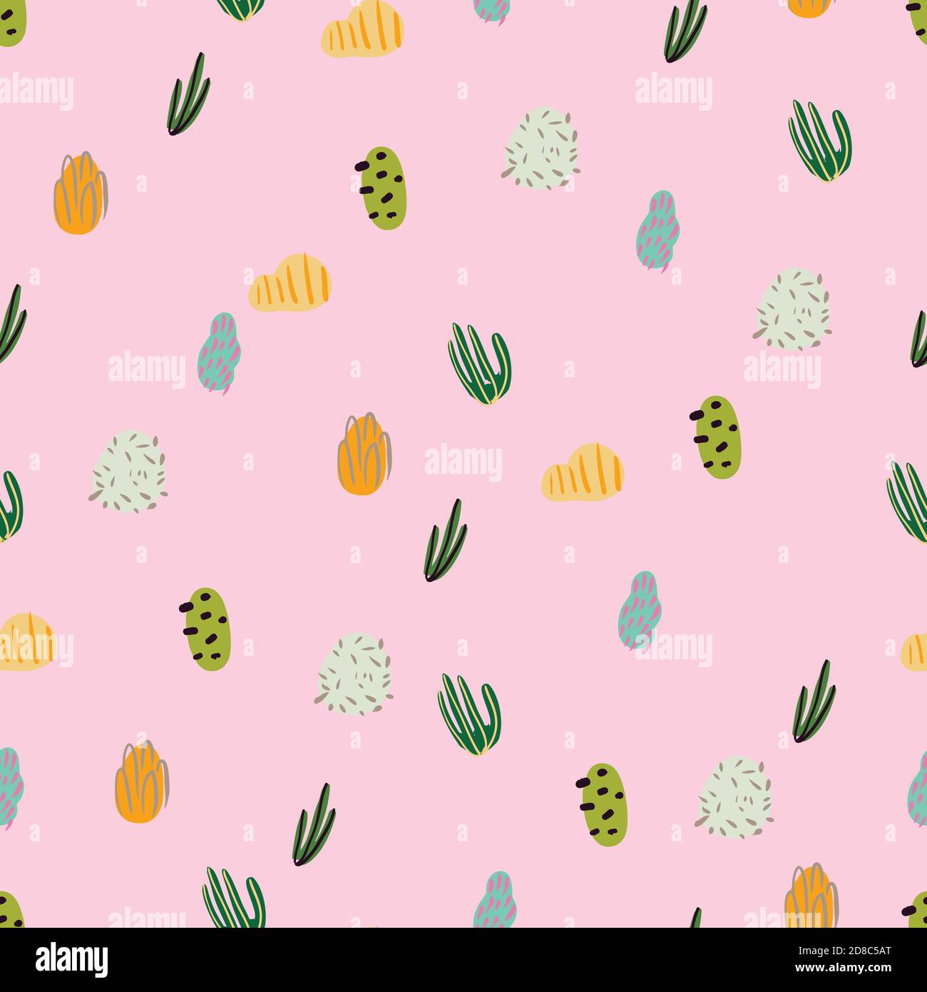 Bright underwater seamless pattern with beautiful corals Stock Vector ...