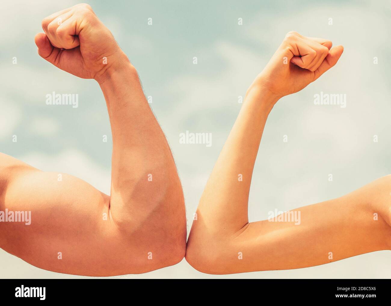 Weak man strong woman hires stock photography and images Alamy