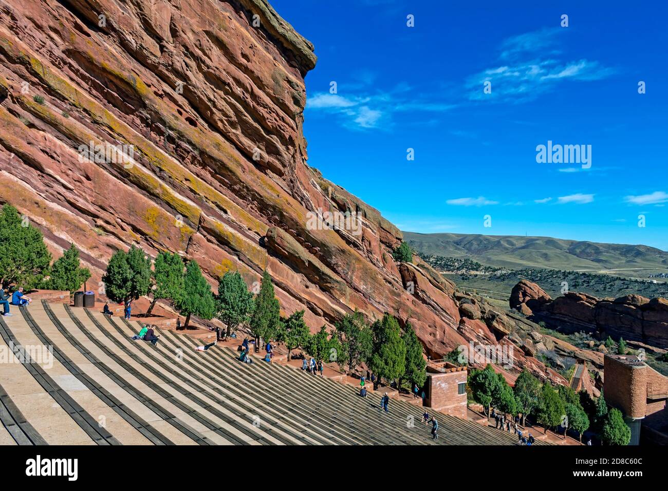 DENVER,COLORADO,AMERICA - OCTOBER 22,2017:Red Rocks amphitheater - just outside of Denver,Colorado,United States of America. Stock Photo