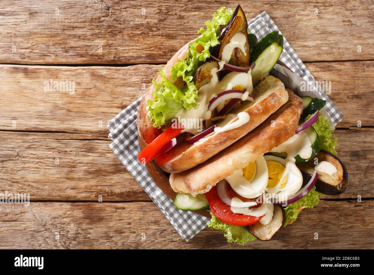 recipe for a sabich a Middle Eastern sandwich contains fried eggplant