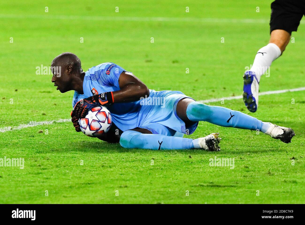 Alfred Gomis of Stade Rennais during the UEFA Champions League, Group Stage, Group E football match between Sevilla FC and Stade Rennais on October  C Stock Photo