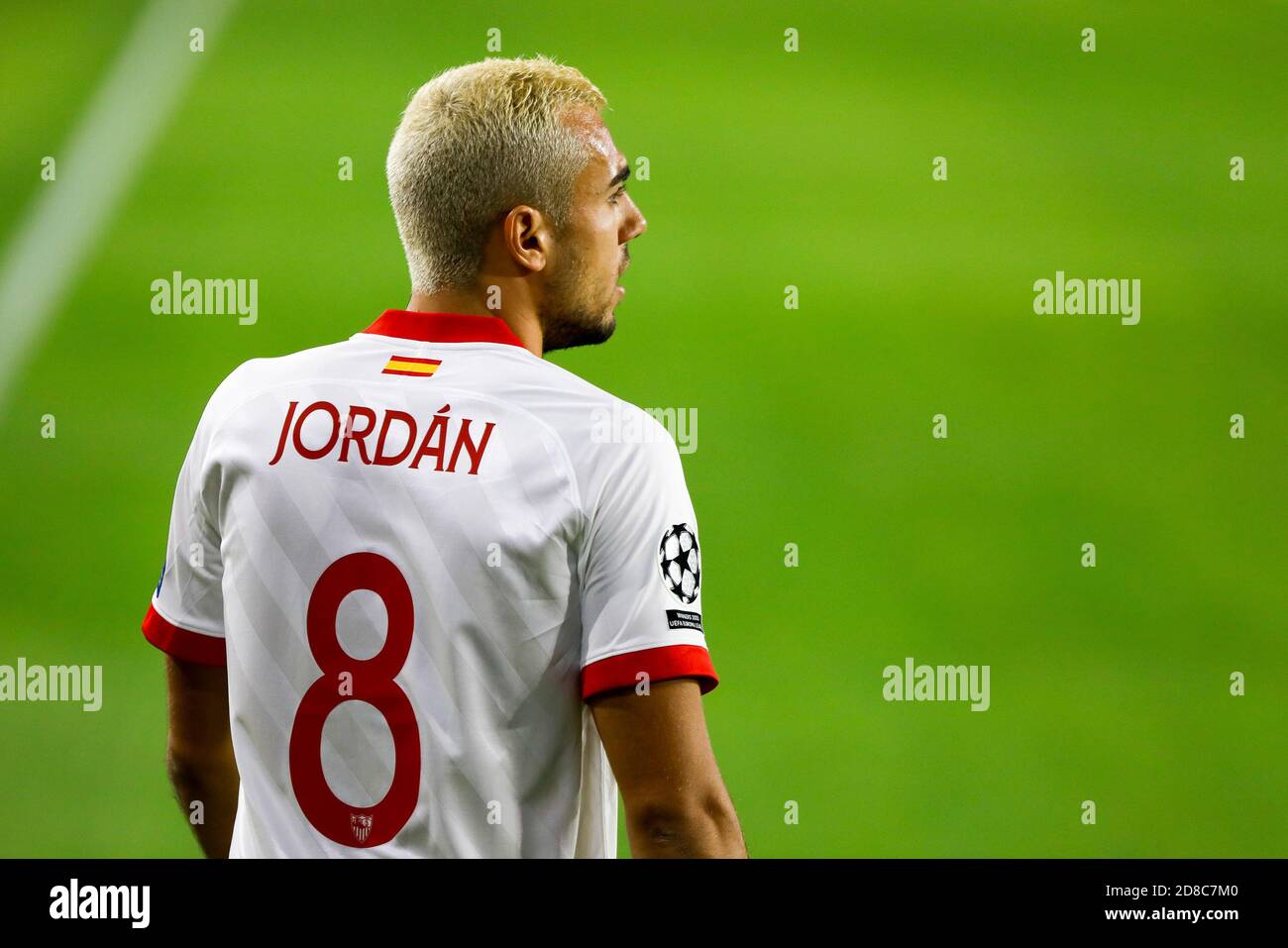 Joan Jordan of Sevilla during the UEFA Champions League, Group Stage, Group  E football match between Sevilla FC and Stade Rennais on October 28, 202 C  Stock Photo - Alamy