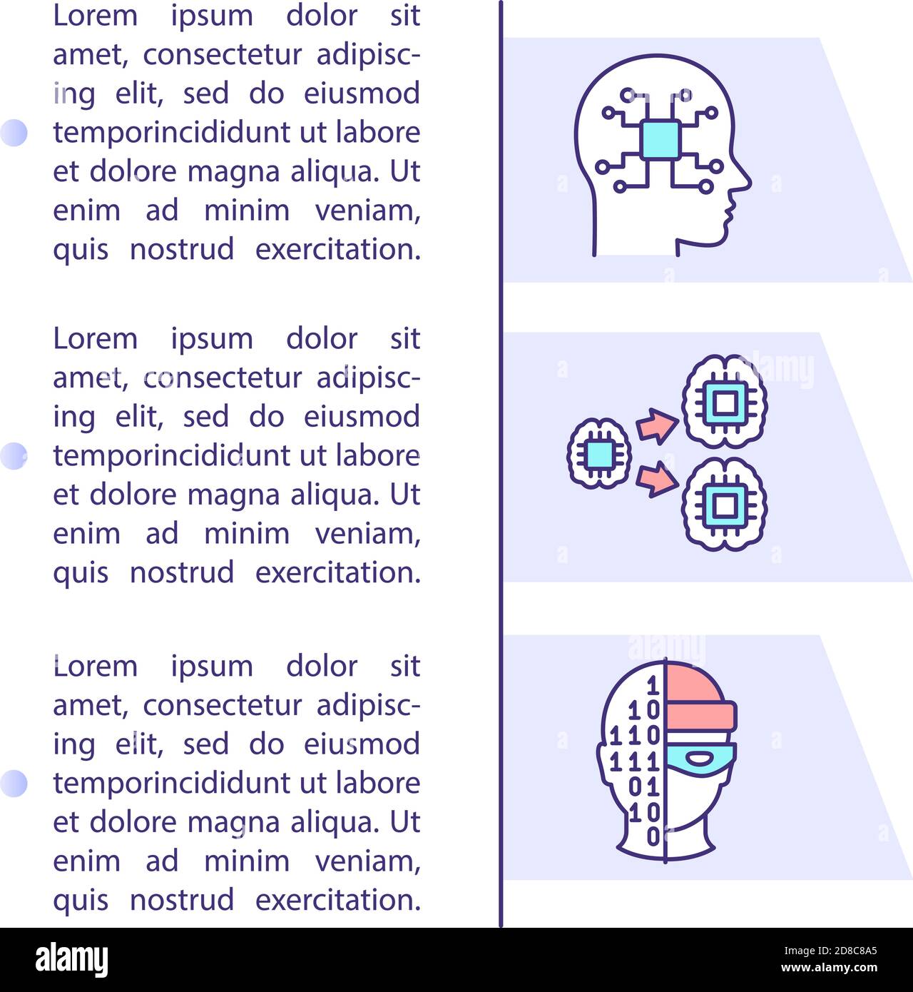 Artificial intelligence explosion concept icon with text Stock Vector