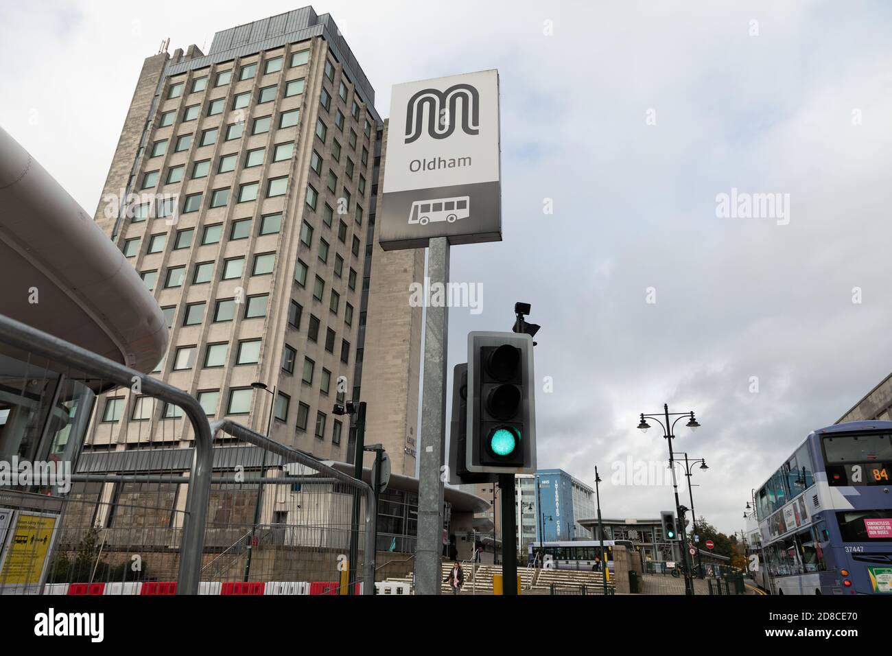 A view of Oldham Civic Centre the headquarters of Oldham Metropolitan